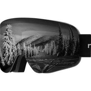 image:imageRetrospec Flume Ski Goggles for Men and Women UV ProtectionMatte BlackMirror Polarized