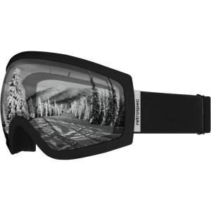 image:imageRetrospec Traverse Ski Goggles  Snowboard Goggles for Men Women  100 UV Protection AntiFog Snow GogglesMatte BlackStone