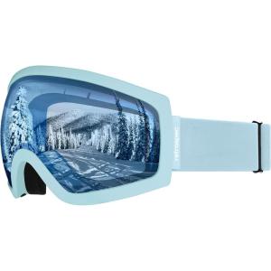 image:imageRetrospec Traverse Ski Goggles  Snowboard Goggles for Men Women  100 UV Protection AntiFog Snow GogglesMatte IceCrystal