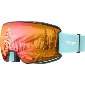 image:imageRetrospec Zenith Ski Goggles  Snowboard Goggles for Men Women Boys amp Girls  100 UV Protection AntiFog Snow GogglesMatte Winter MintJasper
