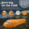 image:imageRetrospec Dream Mummy Sleeping Bag  5 15 amp 30F Cold Weather Camping amp Travel Essential Gear with Water  Resistant Shell amp Synthetic Fill  Zippered Pocket amp Stuff SackClay
