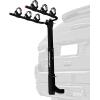 image:imageRetrospec Lenox 25  Bike Hitch Rack for Cars Trucks SUVs with 2 Hitch  Foldable Steel Frame with AntiRattle Adapter Tie Down Cradles and Straps  Fits Most FramesBlack