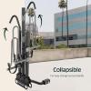 image:imageRetrospec Lenox Car Hitch Mount Tray Bike Rack W 2Inch Receiver  2 Bicycle Carrier  Class II or III Trailer HitchBlack