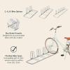 image:imageRetrospec Stash Rack 2 4 amp 5 Bike Floor Stand Bicycle Storage Organizer for Mountain Bike Road Bike Weather Resistant Fine Powder Steel Coating Fits Wheels up to 3  for Mountain Bike Road Bike Weather Resistant Fits Wheels up to 3Grey