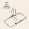 image:imageRetrospec Stash Rack 2 4 amp 5 Bike Floor Stand Bicycle Storage Organizer for Mountain Bike Road Bike Weather Resistant Fine Powder Steel Coating Fits Wheels up to 3  for Mountain Bike Road Bike Weather Resistant Fits Wheels up to 3Grey