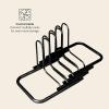 image:imageRetrospec Stash Rack 2 4 amp 5 Bike Floor Stand Bicycle Storage Organizer for Mountain Bike Road Bike Weather Resistant Fine Powder Steel Coating Fits Wheels up to 3  for Mountain Bike Road Bike Weather Resistant Fits Wheels up to 3Black