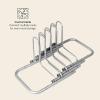 image:imageRetrospec Stash Rack 2 4 amp 5 Bike Floor Stand Bicycle Storage Organizer for Mountain Bike Road Bike Weather Resistant Fine Powder Steel Coating Fits Wheels up to 3  for Mountain Bike Road Bike Weather Resistant Fits Wheels up to 3Grey