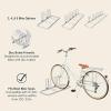 image:imageRetrospec Stash Rack 2 4 amp 5 Bike Floor Stand Bicycle Storage Organizer for Mountain Bike Road Bike Weather Resistant Fine Powder Steel Coating Fits Wheels up to 3  for Mountain Bike Road Bike Weather Resistant Fits Wheels up to 3Grey
