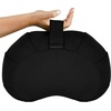 image:imageRetrospec Sedona Zafu Meditation Cushion with Buckwheat Hull Fill  Adjustable Yoga amp Pilates Equipment Support  17in Crescent Cotton CoverBlack