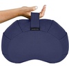 image:imageRetrospec Sedona Zafu Meditation Cushion with Buckwheat Hull Fill  Adjustable Yoga amp Pilates Equipment Support  17in Crescent Cotton CoverMidnight