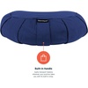 image:imageRetrospec Sedona Zafu Meditation Cushion with Buckwheat Hull Fill  Adjustable Yoga amp Pilates Equipment Support  17in Crescent Cotton CoverMidnight Blue