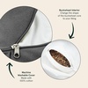 image:imageRetrospec Sedona Zafu Meditation Cushion with Buckwheat Hull Fill  Adjustable Yoga amp Pilates Equipment Support  17in Crescent Cotton CoverStone