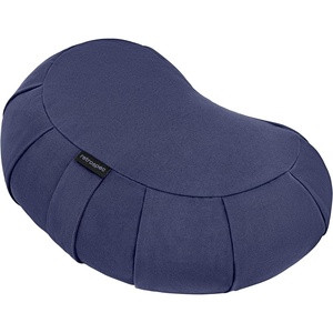 image:imageRetrospec Sedona Zafu Meditation Cushion with Buckwheat Hull Fill  Adjustable Yoga amp Pilates Equipment Support  17in Crescent Cotton CoverMidnight