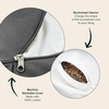 image:imageRetrospec Sedona Zafu Meditation Cushion Filled wBuckwheat Hulls  Yoga Pillow for Meditation Practices  Machine Washable 100 Cotton Cover amp Durable Carry Handle Crescent BlackStone