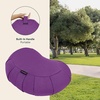 image:imageRetrospec Sedona Zafu Meditation Cushion Filled wBuckwheat Hulls  Yoga Pillow for Meditation Practices  Machine Washable 100 Cotton Cover amp Durable Carry Handle Crescent BlackMulberry