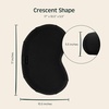 image:imageRetrospec Sedona Zafu Meditation Cushion Filled wBuckwheat Hulls  Yoga Pillow for Meditation Practices  Machine Washable 100 Cotton Cover amp Durable Carry Handle Crescent BlackBlack