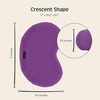 image:imageRetrospec Sedona Zafu Meditation Cushion Filled wBuckwheat Hulls  Yoga Pillow for Meditation Practices  Machine Washable 100 Cotton Cover amp Durable Carry Handle Crescent BlackMulberry