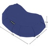 image:imageRetrospec Sedona Zafu Meditation Cushion Filled wBuckwheat Hulls  Yoga Pillow for Meditation Practices  Machine Washable 100 Cotton Cover amp Durable Carry Handle Crescent BlackMidnight Blue