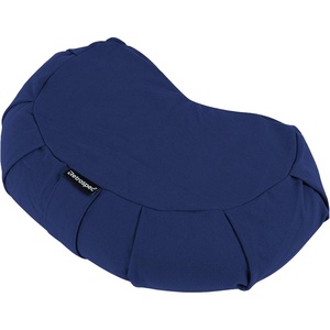 image:imageRetrospec Sedona Zafu Meditation Cushion Filled wBuckwheat Hulls  Yoga Pillow for Meditation Practices  Machine Washable 100 Cotton Cover amp Durable Carry Handle Crescent BlackMidnight Blue