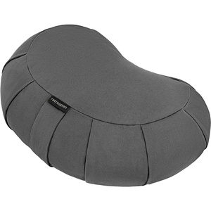 image:imageRetrospec Sedona Zafu Meditation Cushion Filled wBuckwheat Hulls  Yoga Pillow for Meditation Practices  Machine Washable 100 Cotton Cover amp Durable Carry Handle Crescent BlackStone