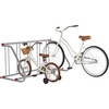 image:imageRetrospec Commercial Grid Bike Rack  Single amp Double Sided  Bicycle Storage Stand for Garages Stores Schools amp Universities Power Coated Steel  for Garages for Stores for Schools for UniversitiesSilver