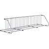 image:imageRetrospec Commercial Grid Bike Rack  Single amp Double Sided  Bicycle Storage Stand for Garages Stores Schools amp Universities Power Coated Steel  for Garages for Stores for Schools for UniversitiesSilver