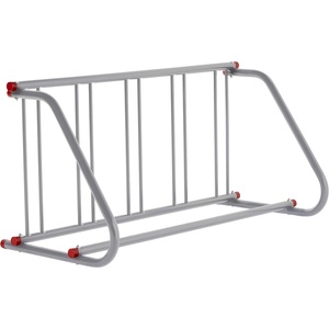image:imageRetrospec Commercial Grid Bike Rack  Single amp Double Sided  Bicycle Storage Stand for Garages Stores Schools amp Universities Power Coated Steel  for Garages for Stores for Schools for UniversitiesSilver